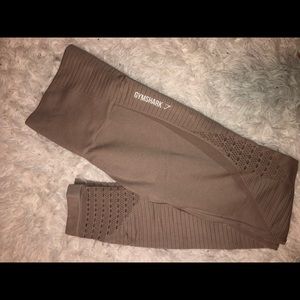 Gymshark Energy Seamless Leggings in Taupe